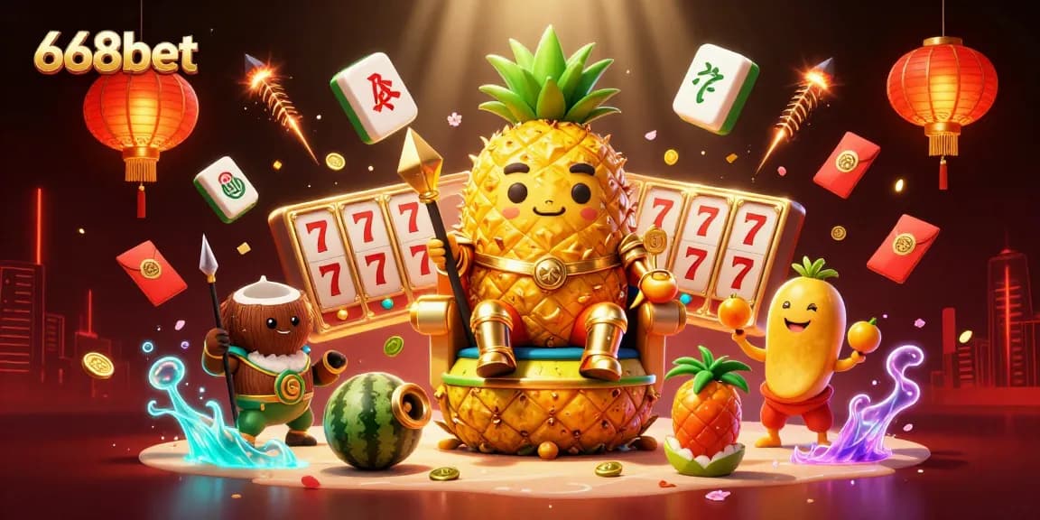 Experience the excitement at 668bet with vibrant casino scenes and engaging game elements.