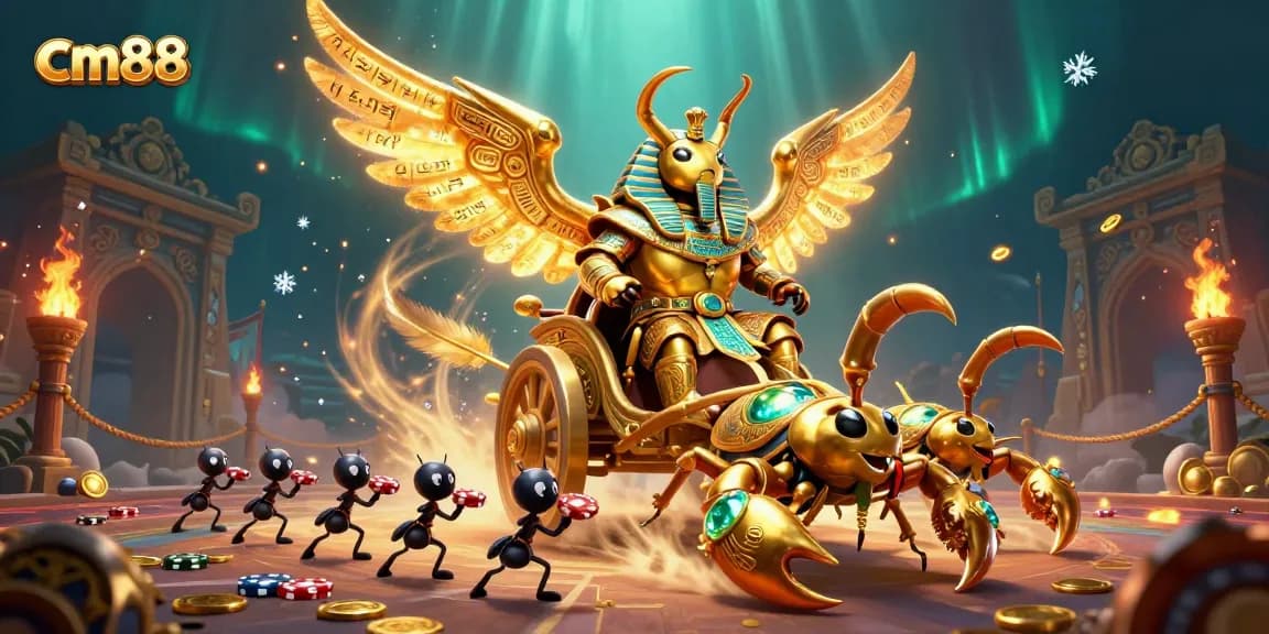 Experience high-stakes action with cm88's thrilling golden scarab casino adventure.