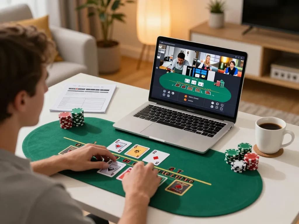 Player optimizing their strategy on rokok88 while enjoying an engaging blackjack game online
