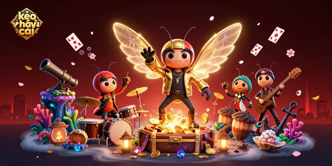 Engage in the thrilling world of kèo nhà cái while witnessing rock star cicadas and a vibrant casino scene.