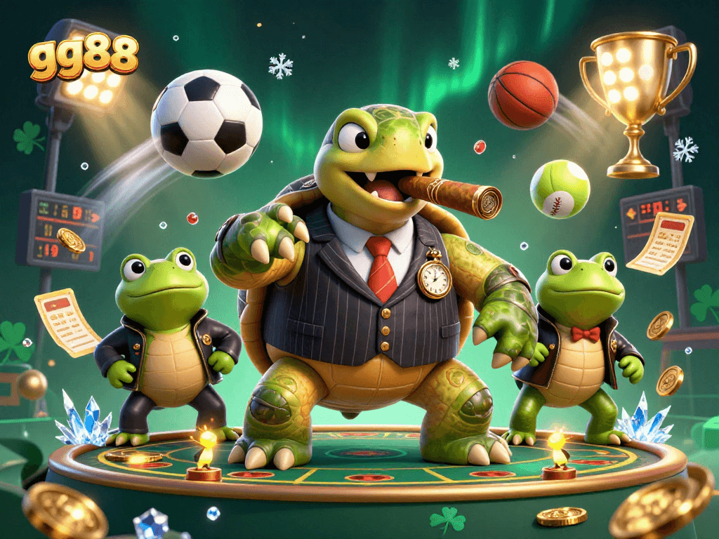 Experience thrilling sports betting excitement with gg88 and our cartoon-themed gaming scene.