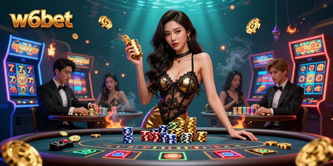 Experimente a atmosfera VIP exclusiva da w6bet na mesa de baccarat com gráficos impressionantes de cassino.