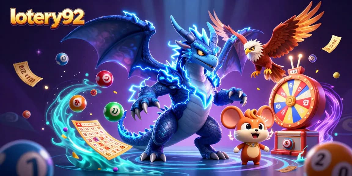 Engage with lotery92 in a vibrant lottery adventure featuring dynamic characters and prizes.