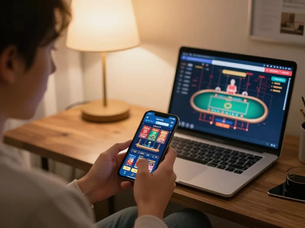 Experience winning strategies at https://tr88.bio/ with mobile betting action in a cozy gaming setup.