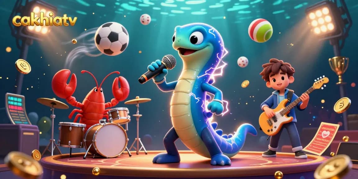 Cakhiatv captivates viewers with an electrifying underwater casino showcase featuring vibrant characters and action