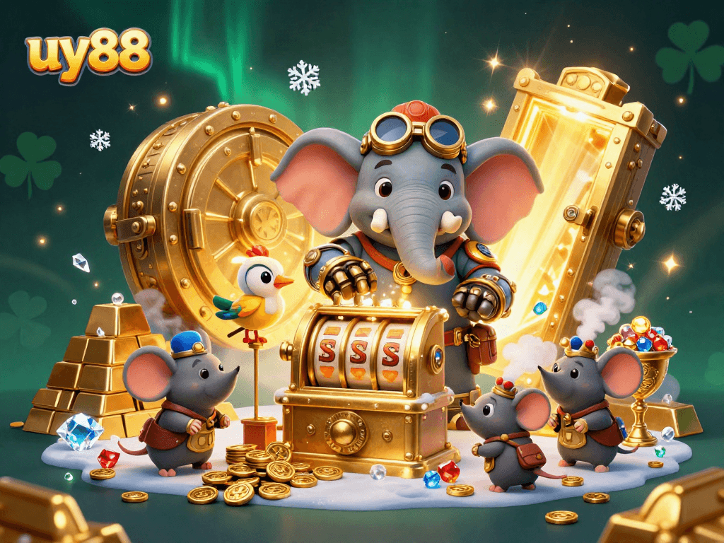 Spin and win big with uy88's unique steampunk-themed casino experience featuring exciting slot machines.