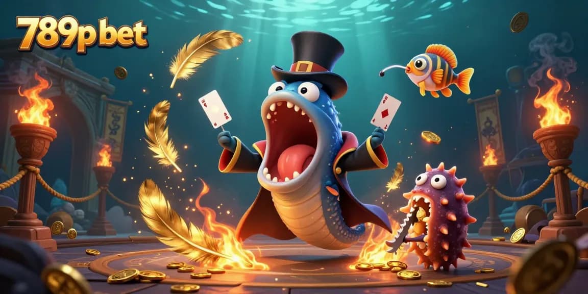Experience the excitement of 789p bet through a vibrant underwater casino scene filled with magic and action.