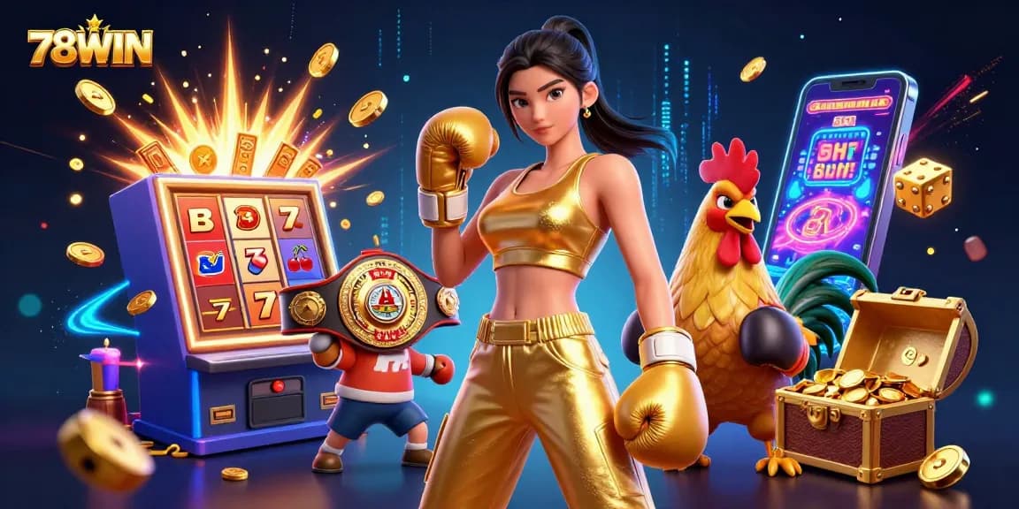 Experience thrilling gaming at 78WIN with stunning 3D casino action, including jackpots and exciting characters.