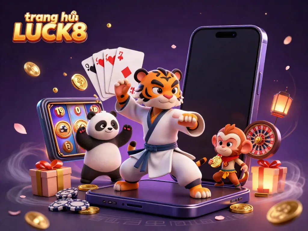Engage with exciting games at trang chủ LUCK8 featuring dynamic slots, animated characters, and captivating visuals.