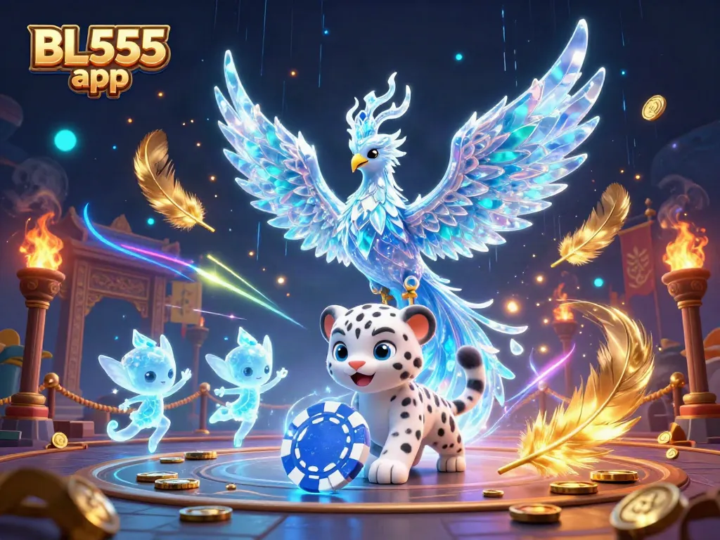 Engage with the BL555 app for captivating gaming moments amid a vibrant casino fantasy.