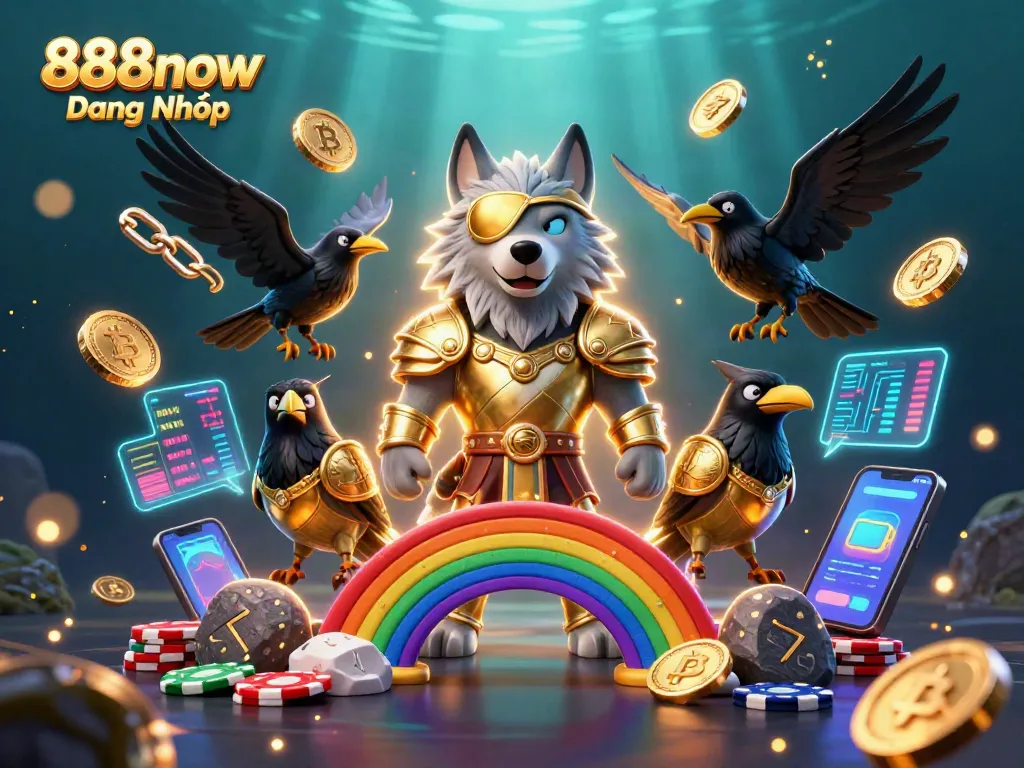 Engage in thrilling gameplay with 888now Đăng Nhập among vibrant casino elements and mythological characters.