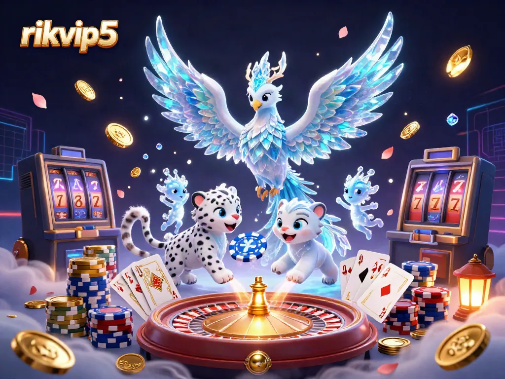Experience thrilling gameplay at rikvip5 with a magical casino atmosphere filled with vibrant characters and energetic elements.