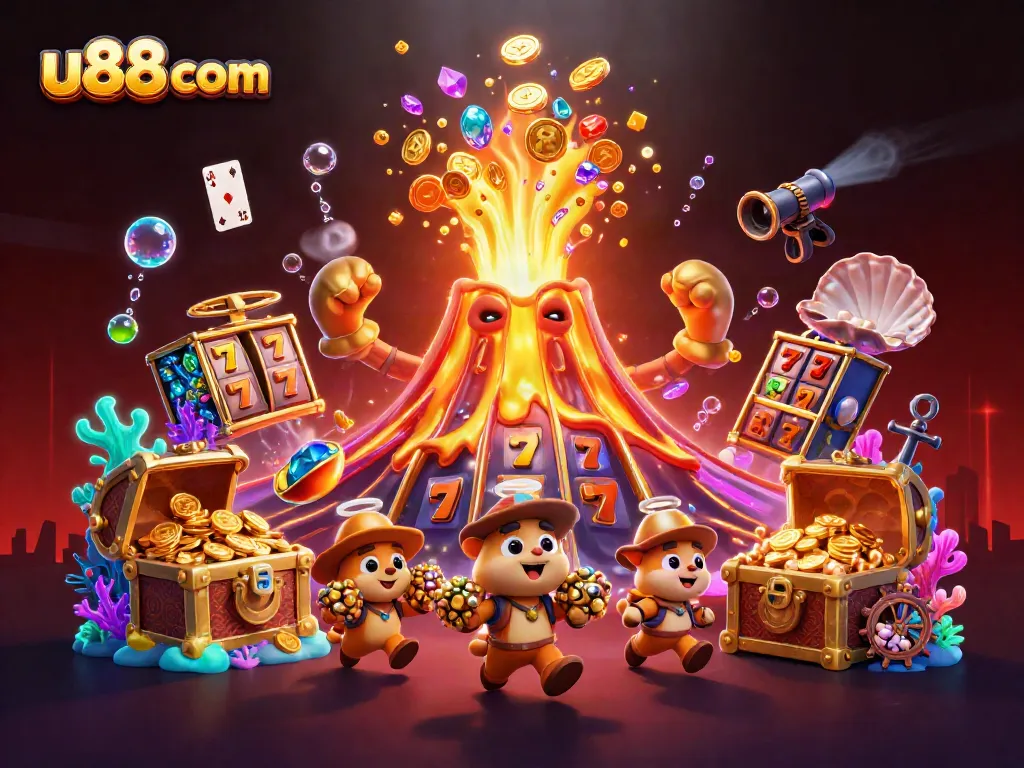 Win big at u88 com with thrilling slot games featuring vibrant treasures and playful characters!