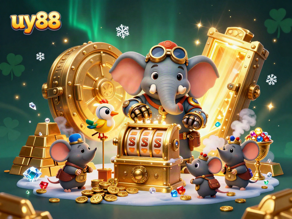 Spin and win big with uy88's unique steampunk-themed casino experience featuring exciting slot machines.