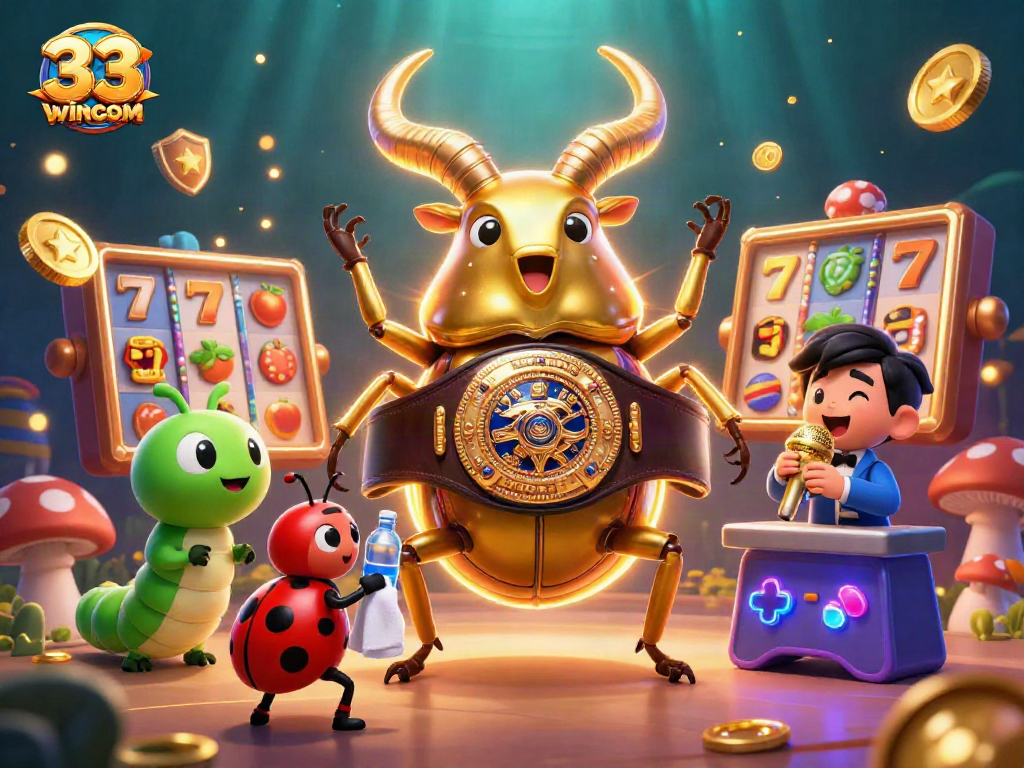 Experience thrilling gameplay at 33wincom with a vibrant casino illustrated scene featuring epic characters.