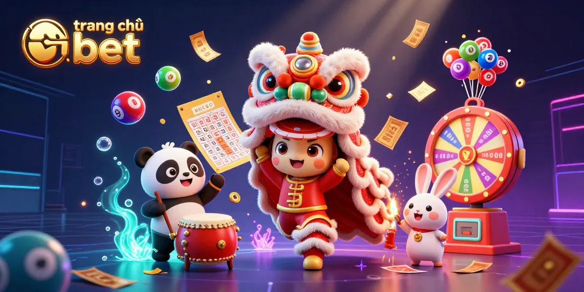 Enjoy thrilling gameplay at trang chủ nbet with lively characters celebrating and lottery excitement in a vibrant, animated scene.
