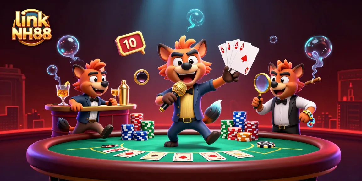 Experience the excitement of link NH88 as hyenas run a vibrant comedy casino club with games and fun!